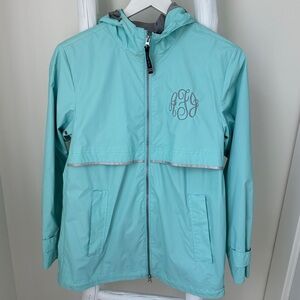 Charles River Apparel Women's Windbreaker and & Rain Jacket Aqua Size XS